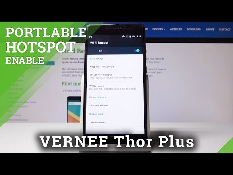 How to Turn On Portable Hotspot in Vernee Thor Plus - Network Sharing Instructions