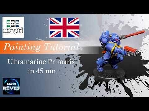 How to Paint : Ultramarine Primaris in 45 Minutes ( Indomitus Box by Games Workshop )