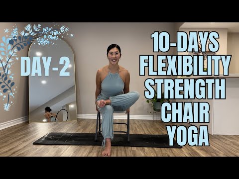 10 Days Chair Yoga Flow for Flexibility & Strength | Best Results | Day-2