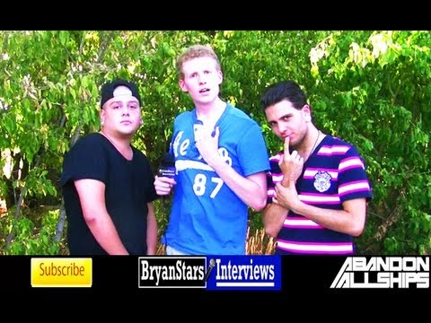 Abandon All Ships Interview #2 Angelo Aita & Sebastian Cassisi-Nunez 2012