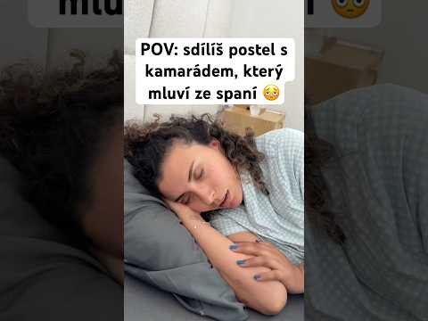 Přiznejte se, kdo taky mluví ze spaní? 😂 #protebe #couple #funny #humor #czech #comedy #rexandkate