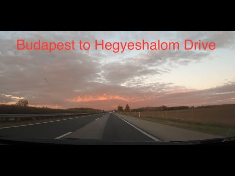 Driving in Hungary - Budapest to Hegyeshalom (4K)