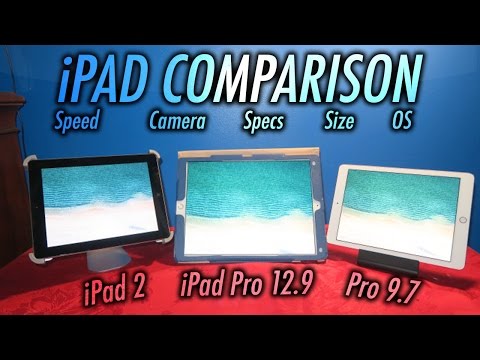 iPad Pro 9.7 inch vs 12.9 inch vs iPad 2 Comparison!