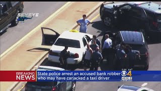Peabody Bank Robbery Suspect Arrested In Taxicab