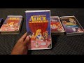 Five Different Versions Of Walt Disney Alice In Wonderland VHS