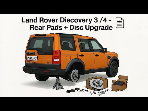 Land Rover Discovery 3 & 4 Rear Brake Disc & Pad Upgrade & Service LR3 LR4