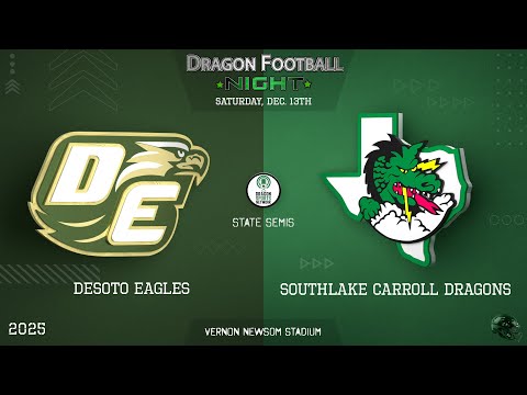 Top Ranked Southlake Carroll vs DeSoto  - Dec 13, 2025 - Pregame 130pm / Kick 2pm Audio