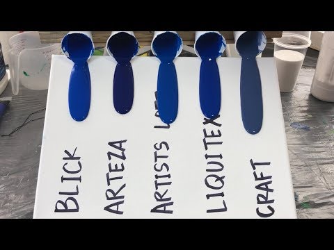 Best Paint for Acrylic Pouring - Pigment Load Test - Best Budget Acrylic Paint