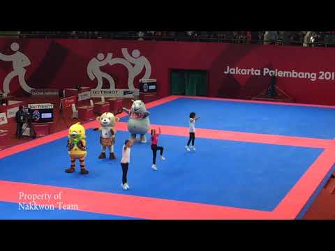 Aksi Lucu, Maskot Asian Games 2018; Bhin Bhin, Atung & Kaka Perform JANGER PERSAHABATAN