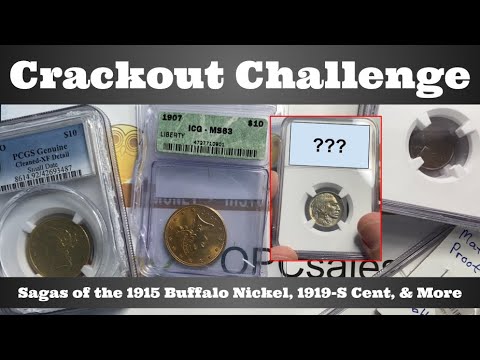Crackout Challenge – Sagen um den Buffalo-Nickel von 1915 (100 $ UNC oder über 1000 $ PF?), den C...