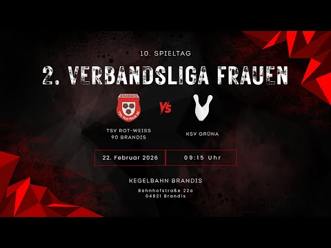 2. Verbandsliga Frauen | 10. Spieltag | TSV Rot-Weiß 90 Brandis 1. - KSV Grüna 1.