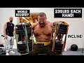 WORLD HEAVIEST INCLINE DUMBBELL PRESS? 235LBS EACH HAND