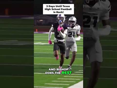 Posting 1 play every day until Texas High School Football is back! 3 Days left!