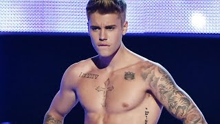 Justin Bieber Reveals Massive Torso Tattoo -- See the Pics!
