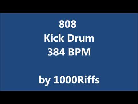 808 Kick Bass Drum 384 BPM - Beats Per Minute