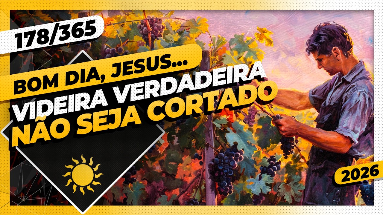 VIDEIRA VERDADEIRA: NÃO SEJA CORTADO - Bom dia, Jesus! 178/365 (2026)