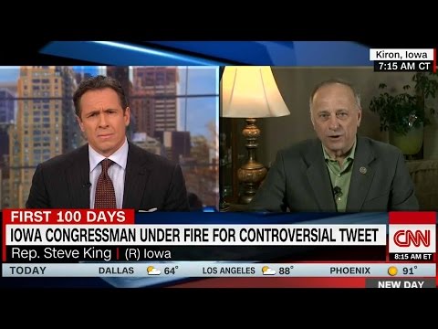 Iowa rep Steve King defends his controversial tweet on CNN