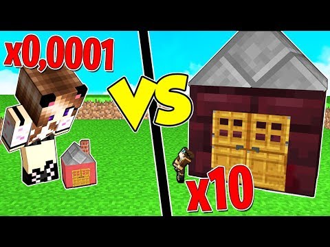 CASA GIGANTE contro CASA PICCOLISSIMA su MINECRAFT!
