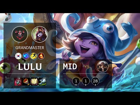 Lulu Mid vs Sett - KR Grandmaster Patch 10.22