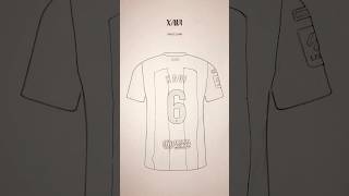 Xavi Barcelona coloring jersey ✍️🎨 #xavi #barcelona #laliga #coach #spain #football #jersey #logo