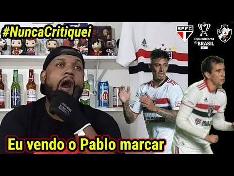SÃO PAULO 2x0 VASCO l Lisca fica DOIDO com gol de Pablo