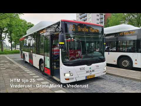 HTM lijn 25: Vrederust - Grote Markt - Vrederust | 2021 | 4K