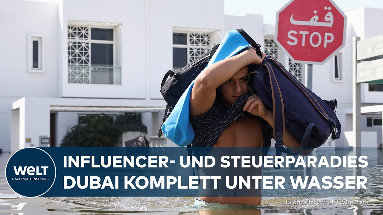 WOLKENBRÜCHE IN DER WÜSTE: Land unter in Dubai ‒ sintflutartige Regenfälle schocken Scheichs