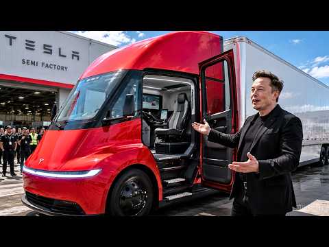 Tesla Semi's New Cab Is HERE... A Cybercab & Cybertruck FUSED Into One Beast!