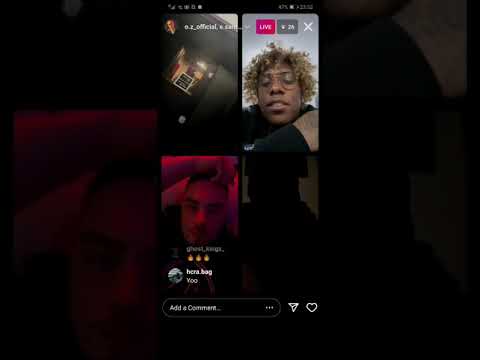 E Santana CHILLING IN A LIVE WITH HIS CREW!!