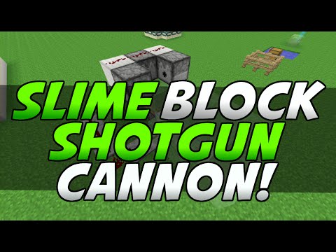 Minecraft PS3 & Xbox 360 - Slime Block ShotGun Cannon! (Scatter Shot) - (PS4/Xbox One)
