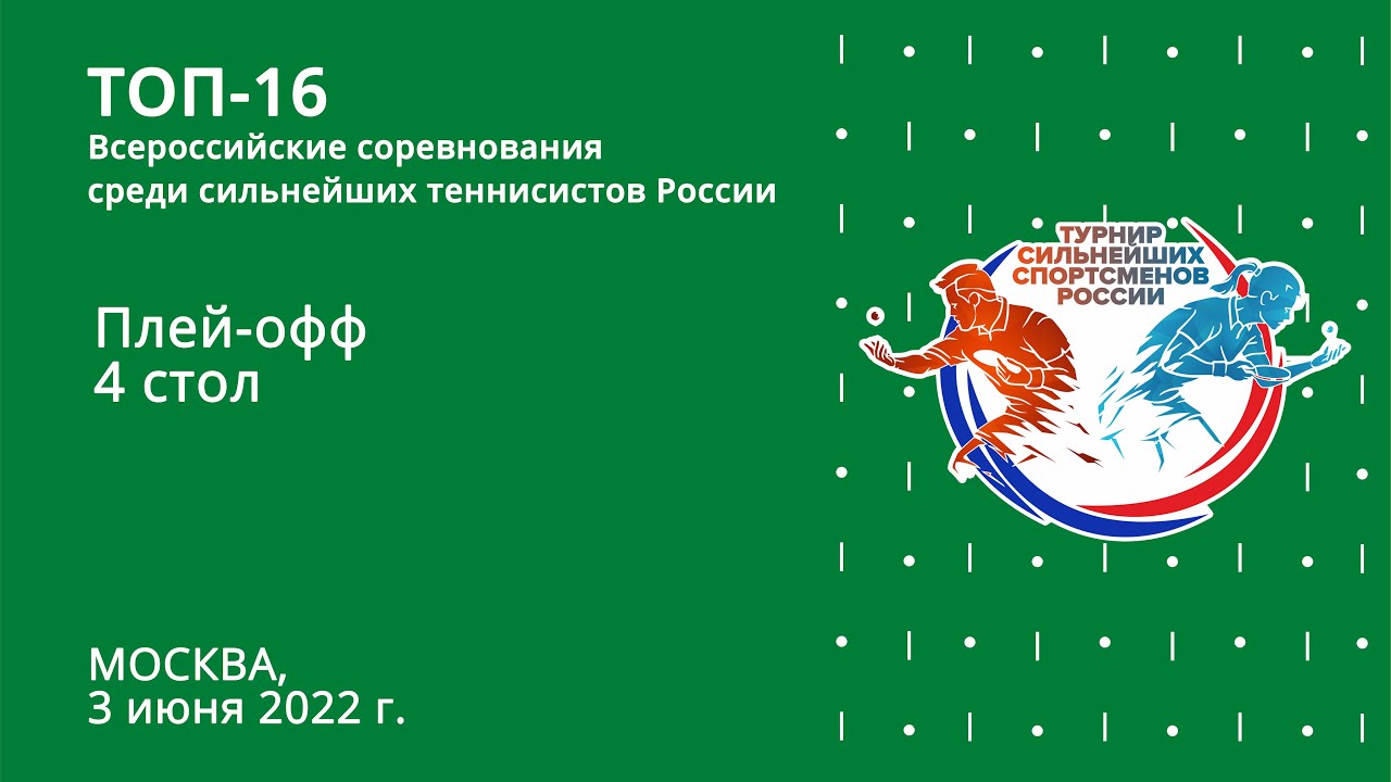 «ТОП-16» Групповой этап. 4 стол г.Москва. 3 июня 2022г.