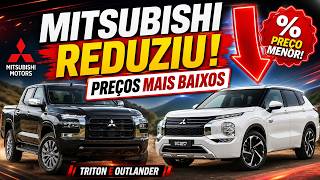 Mitsubishi corta até R$ 55 MIL dos preços! Veja quanto custam Eclipse Cross, Outlander e Triton