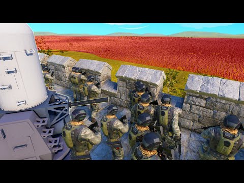 Can NEW Machine Guns Hold FORT vs 3,000,000 INSURGENTS?! - UEBS 2: Ultimate Epic Battle Simulator 2