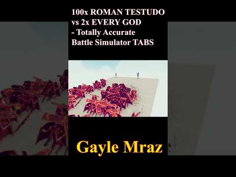 100x ROMAN TESTUDO vs 2x EVERY GOD   Totally Accurate Battle Simulator TABS #Shorts 5