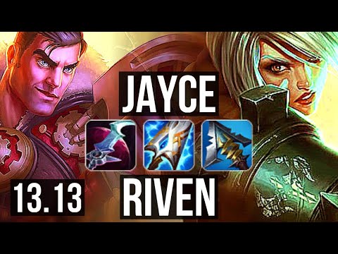 JAYCE vs RIVEN (TOP) | 7 solo kills, 1400+ games, 1.5M mastery | EUW Diamond | 13.13
