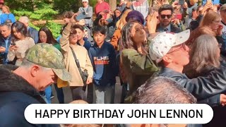 Strawberry Fields Forever- John Lennon's 83rd Birthday at Strawberry Fields, NYC. 10/09/23