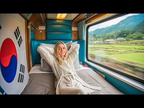 I Tried An All Inclusive Sleeper Train in Korea… 해랑열차