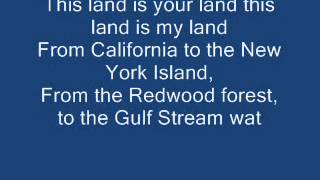 This land is my land, Woody Guthrie