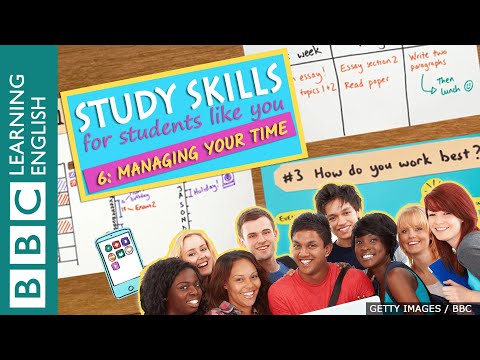Time management for better learning - Study Skills