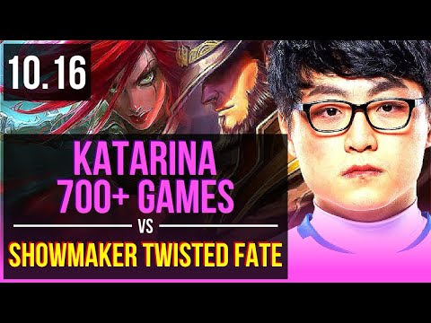 KATARINA vs ShowMaker TWISTED FATE (MID) | Rank 5 Katarina, 700+ games | KR Challenger | v10.16