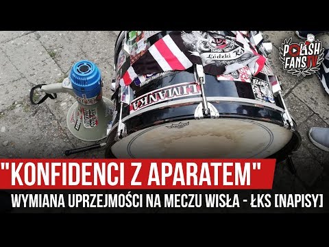 "KONFIDENCI Z APARATEM" - wymiana uprzejmości na meczu Wisła - ŁKS [NAPISY] (16.08.2019 r.)