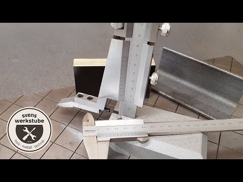 Höhenanreißer einstellen und Messschieber richtig ablesen