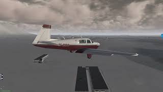 Landing Mooney M20J in Selfoss airport (BISF) in X-plane 11