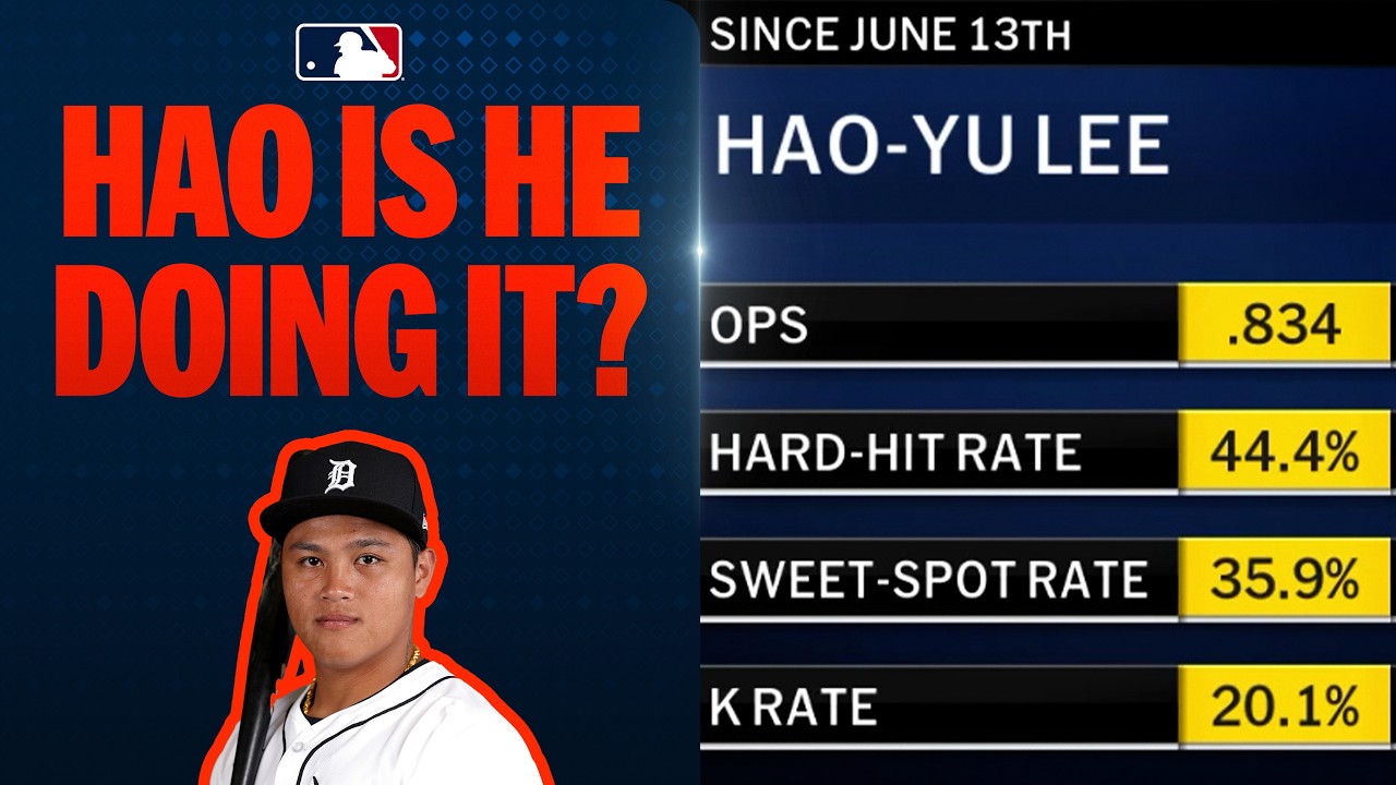 Hao-Yu Lee has been ON FIRE for the Detroit Tigers! 🔥 (.834 OPS since June 13 😤)