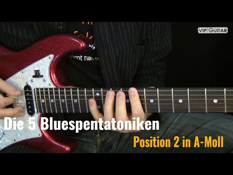 Blues Pentatonik Position.2 in A-Moll