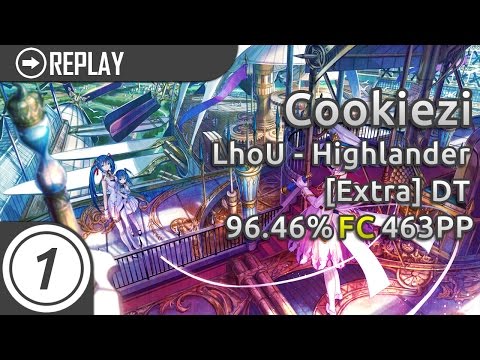 Cookiezi | LhoU - Highlander [Extra] +HD,DT 96.46% #1 First DT FC 463pp