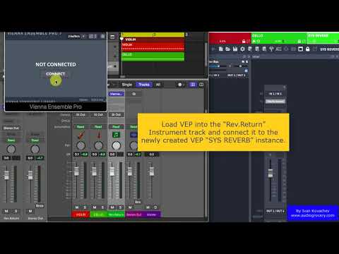 How to create a system Reverb in VEP and use it via Logic Instrument sends