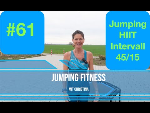 #61 Jumping Fitness mit Christina❣️ Intervall HIIT Workout ❣️ Trampolin Cardio Burner 45/15 sec