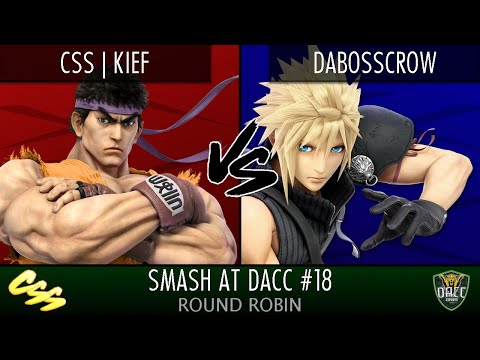 [Smash at DACC #18] Round Robin: CSS | Kief (Ryu) vs. DaBossCrow (Cloud)