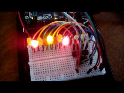 Circuit 12 project 6 : Bit patterns from 0 to 255